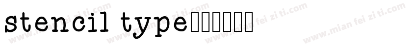 stencil type字体转换